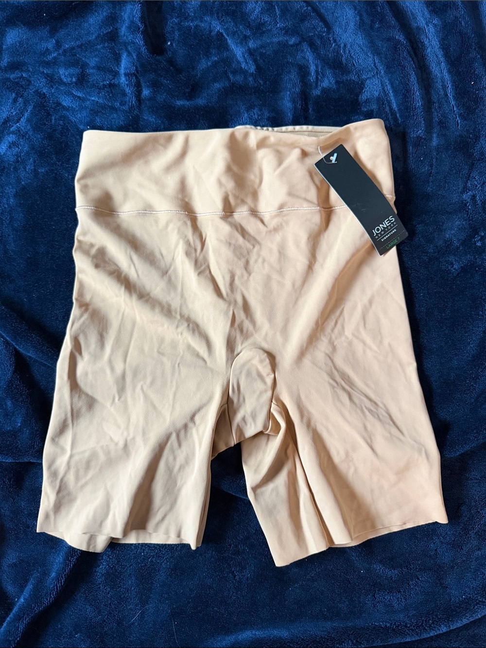 Jones New York Beige High-Waist Shaping Bike Shorts